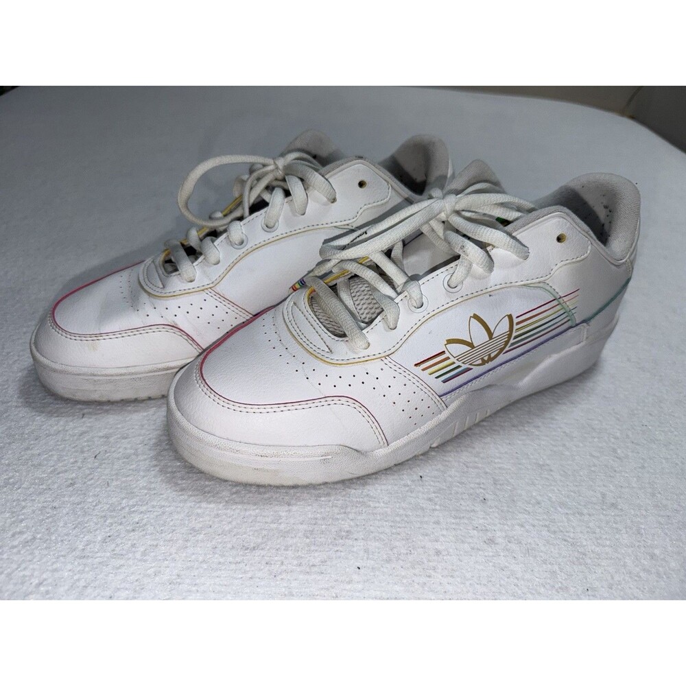Adidas Carrera Low Pride FY9019 WMNS Women’s Size 10 White Rainbow